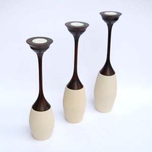 Świeczniki komplet 3 sztuki CND216 orient