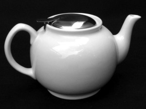 Zaparzacz Imbryk do herbaty z filtrem 1,5 L biały 2334007