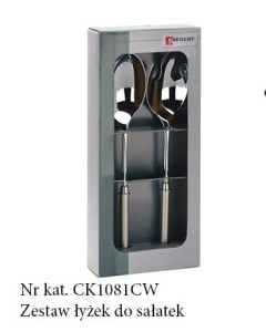 Łyżki do sałatek zestaw Regent Perle C1081CW