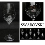 Kieliszki do wina Swarovski 360ml Prezent Ślub Wesele 6szt. - 1856019