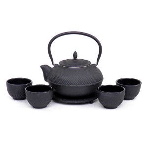 ZESTAW ŻELIWNY CZAJNIK 1,5 L PODSTAWKA CZARKI 22170642