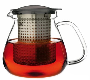 Dzbanek z zaparzaczem Tea Control 1 l czarny Finum  FN4287010