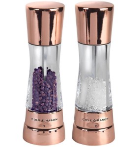 Zestaw młynków krokowych do soli i pieprzu Derwent Miedź Cole&Mason WLH59418G