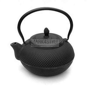 Zaparzacz czajnik żeliwny do herbaty 1400 ML czarny 2313007