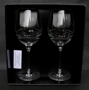 Kieliszki do wina Swarovski 470ml Prezent Ślub Wesele 2szt. - 1856031