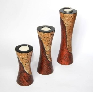 Świeczniki komplet 3 sztuki CND220 orient