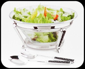 Miska Salaterka + Sztućce zdobione cyrkoniami Regent Brilliant 173192