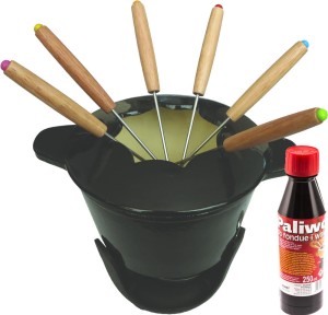 Zestaw żeliwny do Fondue Zest for Life BERN + paliwko gratis HI-LQ8607BLK+P