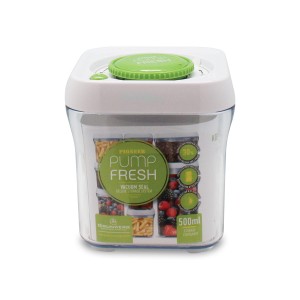 Pojemnik z pompką Pump Fresh 0,5L wysoki zielono-biały Grunwerg GW-PP500-G 