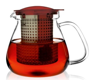 Dzbanek z zaparzaczem Tea Control 1 l czerwony Finum  FN4287030