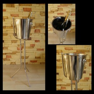 Stojak + Wiaderko do szampana 77,5cm Cooler 