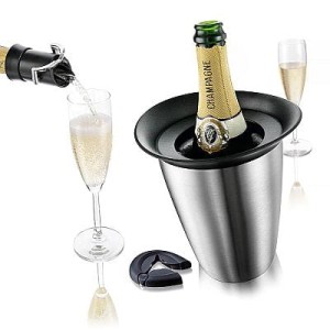 Zestaw do szampana Vacu Vin Cooler Nalewak 