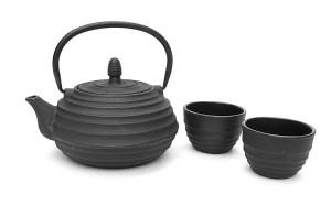 Zestaw żeliwny Czajnik Zaparzacz 800ml + 2 Czarki 120ml 2313102