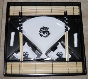 Zestaw do sushi dla 2 osób biały 10 cz. 2201070