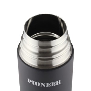 Termos Pioneer Auto stalowy czarny 1,0 L Grunwerg GWSVB1000
