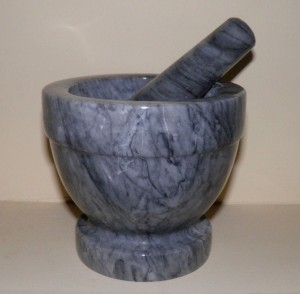 Moździerz marmurowy Zest for Life średnica 12 cm HL-MB-05BK