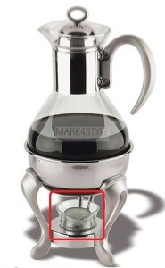 Szklany tea-light do dzbanka Regent Glitter, Ovation, Brilliant, Orient Black, Zen 198124TG